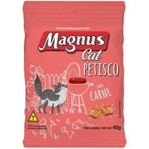 Petisco Gatos Magnus Cat Petiscos Carne 40g Snack Crocante