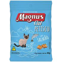 Petisco Gatos Magnus Cat Petiscos Salmão 40g Snack Crocante