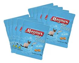 Petisco Gatos Magnus Cat Salmão Sachê 40g Display 10un Petisco Gatos Magnus Cat Salmão Sachê 40g Display 10un