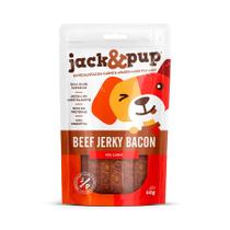 Petisco Jack&Pup Beef Jerky Bacon para Cães 60g