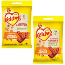 Petisco keldog bifinho sabor frango grelhado p/ cães 60g 2un