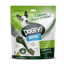 Petisco Limpa Dentes Snack Dental para Cães Mini 46g 7 Un Dogfy Petisco Limpa Dentes Snack Dental para Cães Mini 46g 7 Un Dogfy
