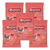 Petisco Magnus Cat Carne Frango ou Salmão 40g Gatos Adultos Pastelzinho tipo Nuggets