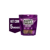 Petisco Natty Chews Mordedor Canino Orelhones Kit 5 Uni