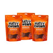 Petisco natural bexiga bovina cães natty (bexigueta)-kit 3un