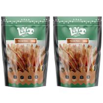 Petisco Natural Cães Pés de Pato Desidratado 100g LUV Petiscos Naturais Cachorro 2 Unidades