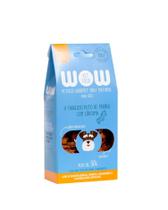 Petisco natural para cães sabor peito de frango com cúrcuma WOW Pet Food