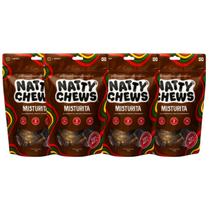 Petisco natural partes bovina cães natty (misturita)-kit 4un
