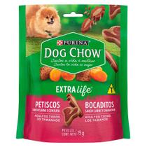 Petisco Nestlé Purina Dog Chow Carinhos Mix Carne e Cenoura para Cães Adultos - 75 g