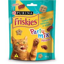 Petisco Nestlé Purina Friskies Party Mix Camarão, Salmão e Atum para Gatos Adultos