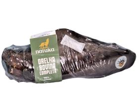 Petisco Orelha Bovina Com Ouvido Completa Desidratada Mordedor 100% Natural Para Cães e Gatos - Natuka