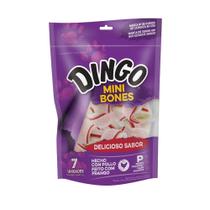 Petisco Ossinho Mordedor p/ Cães Dingo Premium Bone Mini 7un
