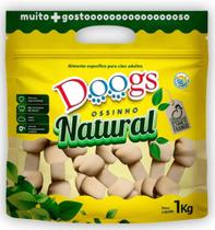 Petisco Osso Ossinho Vegetal Natural 5/6 (M) Super Premium 1 Kg Doogs