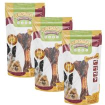 Petisco Osso Suino Defumado Premium Puresnacks 3 pacotes