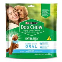 Petisco para Cães Adultos Dog Chow Saúde Oral Raças Minis & Pequenos 105g
