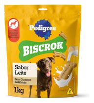 Petisco Para Cães Adultos Raças Grandes Leite Pedigree Biscrok Pouch 1kg Petisco Para Cães Adultos Raças Grandes Leite Pedigree Biscrok Pouch 1kg