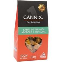 PETISCO PARA CÃES GOURMET BOX MINI RAMAS FRANGO ABOBORA E CURCUMA CANNIX 100g