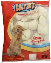 Petisco Para Cães Ossinho Comestivél Osso nó Tamanho 8 - 9 Pacote 1kg