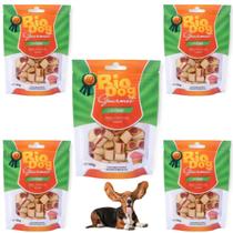 Petisco Para Cães Sushi Natural Bio Dog Gourmet Sabor Frango Super Macio 100g 5pacotes