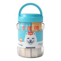 Petisco Para Cães Wanpy Creamy Pote c/40 tubetes - 560g, Frango + Frango e Queijo