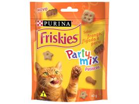 Petisco para Gato Adulto Friskies Party Mix - Frango, Fígado e Peru 40g Petisco para Gato Adulto Friskies Party Mix - Frango, Fígado e Peru 40g