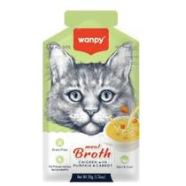 Petisco para gato wanpy sopa sabor frango com abobora e cenoura 50g
