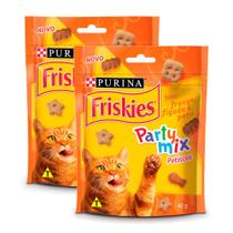 Petisco para Gatos Adultos Friskies Party Mix Sabor Frango, Fígado e Peru 40g 8778