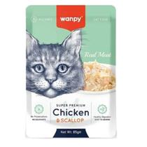 Petisco Para Gatos Wanpy Sache De Frango E Vieira 85g