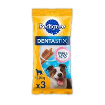 Petisco Pedigree Dentastix Cuidado Oral Para Cães Adultos Raças Médias 3 Unidades - 3 unidades