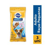 Petisco Pedigree Dentastix Cuidado Oral Para Cães Adultos Raças Pequenas - 3 unidades