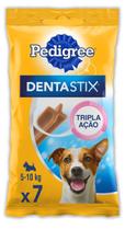 Petisco Pedigree Dentastix Cuidado Oral Para Cães Adultos Raças Pequenas 7 unidades - 110g