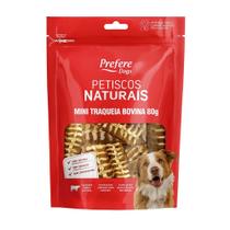 Petisco Prefere Natural Mini Traqueia Bovina Desidratado para Cães em 80g Petisco Prefere Natural Mini Traqueia Bovina Desidratado para Cães em 80g