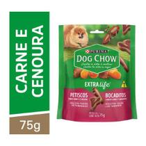 Petisco Purina Dog Chow Extra Life para Cães Adultos sabor Carne e Cenoura 75g