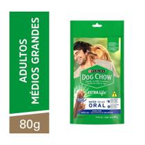 Petisco Purina Dog Chow Extra Life Saúde Oral para Cães de Médio e Grande Porte