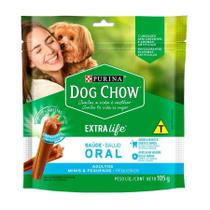 Petisco Purina Dog Chow Extra Life Saúde Oral para Cães de Porte Mini e Pequeno - 105g - 7 Unidades