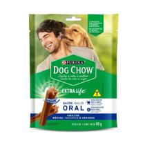 Petisco Purina Dog Chow Oral Extra Life Cães Adultos Raças Médias e Grandes 80g