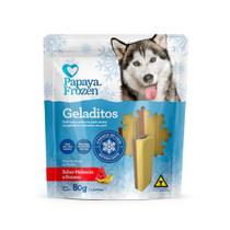 Petisco Refrescante Snack Gelado Papaya Frozen Geladitos 80g para Cães