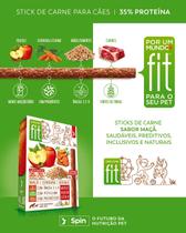 Petisco Saudável para Cães Spin Fit Maçã Cenoura Quinoa Stick 50g Ômega 3 e 6 Prebióticos Baixo Sódio Petisco Saudável para Cães Spin Fit Maçã Cenoura Quinoa Stick 50g Ômega 3 e 6 Prebióticos Baixo Sódio