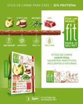 Petisco Saudável para Cães Spin Fit Pera Mandioca Ervilha Stick 50g Ômega 3 e 6 Prebióticos Baixo Sódio Petisco Saudável para Cães Spin Fit Pera Mandioca Ervilha Stick 50g Ômega 3 e 6 Prebióticos Baixo Sódio