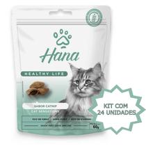 Petisco Snack Hana Gato Adulto Catnip 60g kit 24un