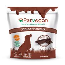 Petisco Snack PetVegan Saúde Digestiva Para Cães Chocolate Alfarroba e Melaço 150g