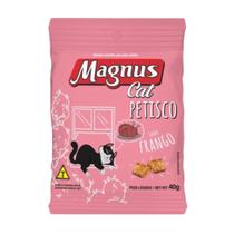 Petisco Snack Premium Magnus Cat Para Gatos Adultos Todos Os Tamanhos Sabor Frango 40g
