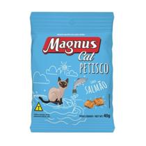 Petisco Snack Premium Magnus Cat Para Gatos Adultos Todos Os Tamanhos Sabor Salmão 40g