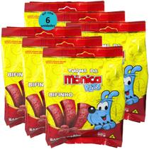 Petisco Turma da Mônica Pets Bifinho Para Cães Adultos Sabor Carne 50g Kit Com 6