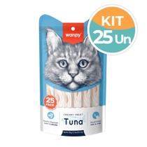 Petisco Wanpy Creamy Atum Gatos 25x14g Petisco Wanpy Creamy Atum Gatos 25x14g