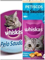 Petisco whiskas Temptations pelo saudável gatos adultos 40gr
