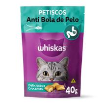 Petiscos Anti Bola de Pelo Whiskas 40g