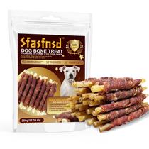 Petiscos de osso para cães Sfasfnsd de pato com couro cru 350 g, alto teor de proteína Petiscos de osso para cães Sfasfnsd de pato com couro cru 350 g, alto teor de proteína