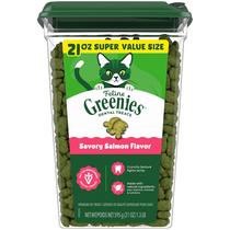 Petiscos Dentais Greenies para Gatos Sabor Salmão 595 g Pote Petiscos Dentais Greenies para Gatos Sabor Salmão 595 g Pote