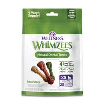 Petiscos Dentários Whimzees Brushzees para Cães XS (5-15 lbs) - 28 Unidades